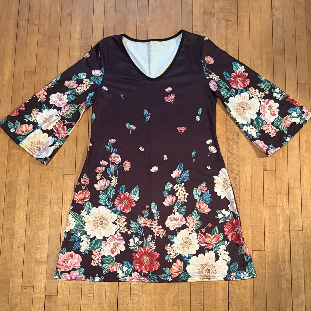 Floral Bell Sleeve Dress